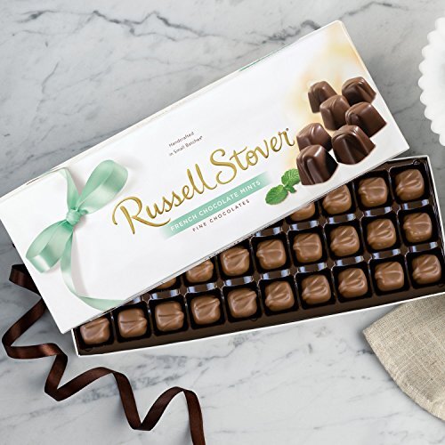 Russell Stover French Chocolate Mints Box 10 Ounce Russell Stover Candy