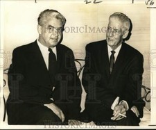 1967 Press Photo Conference of Judges speakers Dr. E.F. Stone and Judge G. Hardy