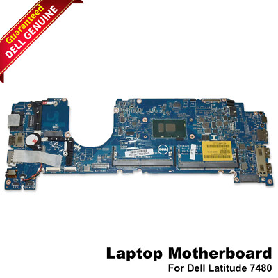 Dell Latitude 7480 Laptop Motherboard i5-6300U 2.4 GHz Dual-Core LA-E132P YF9VM