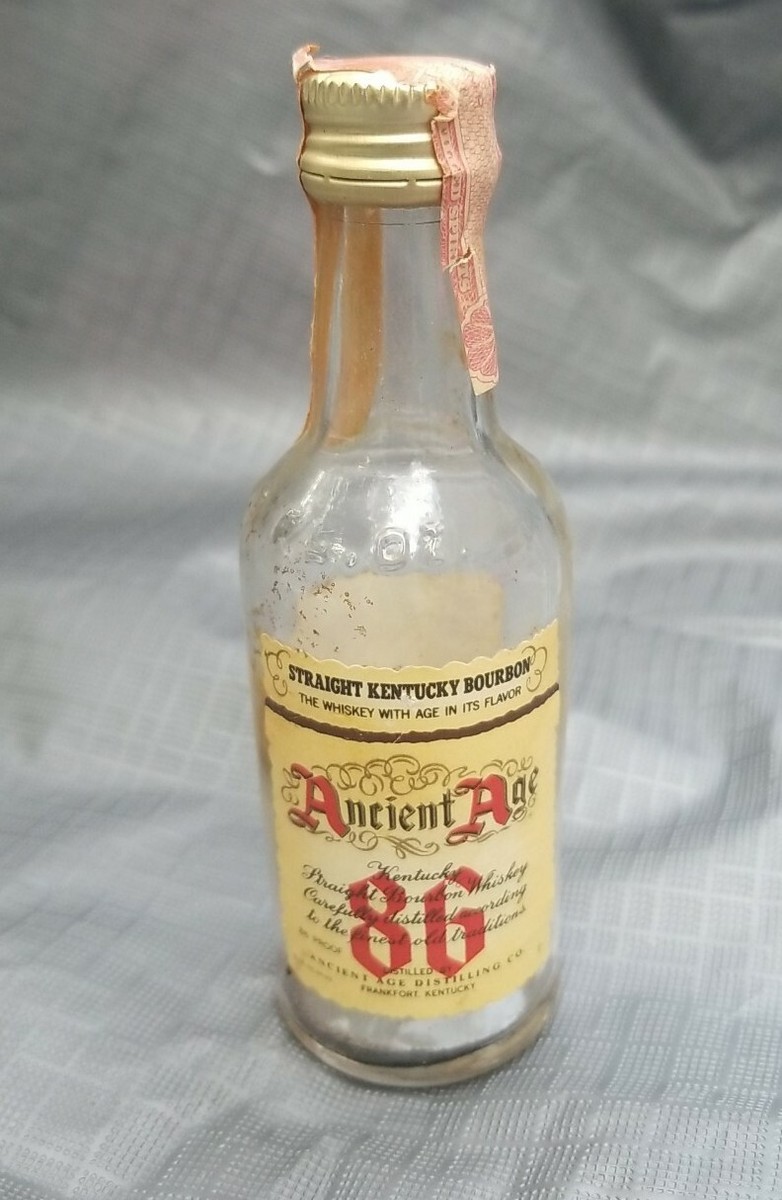 Antique - Ancient Age Straight Kentucky Bourbon Bottle 1.7 FL oz