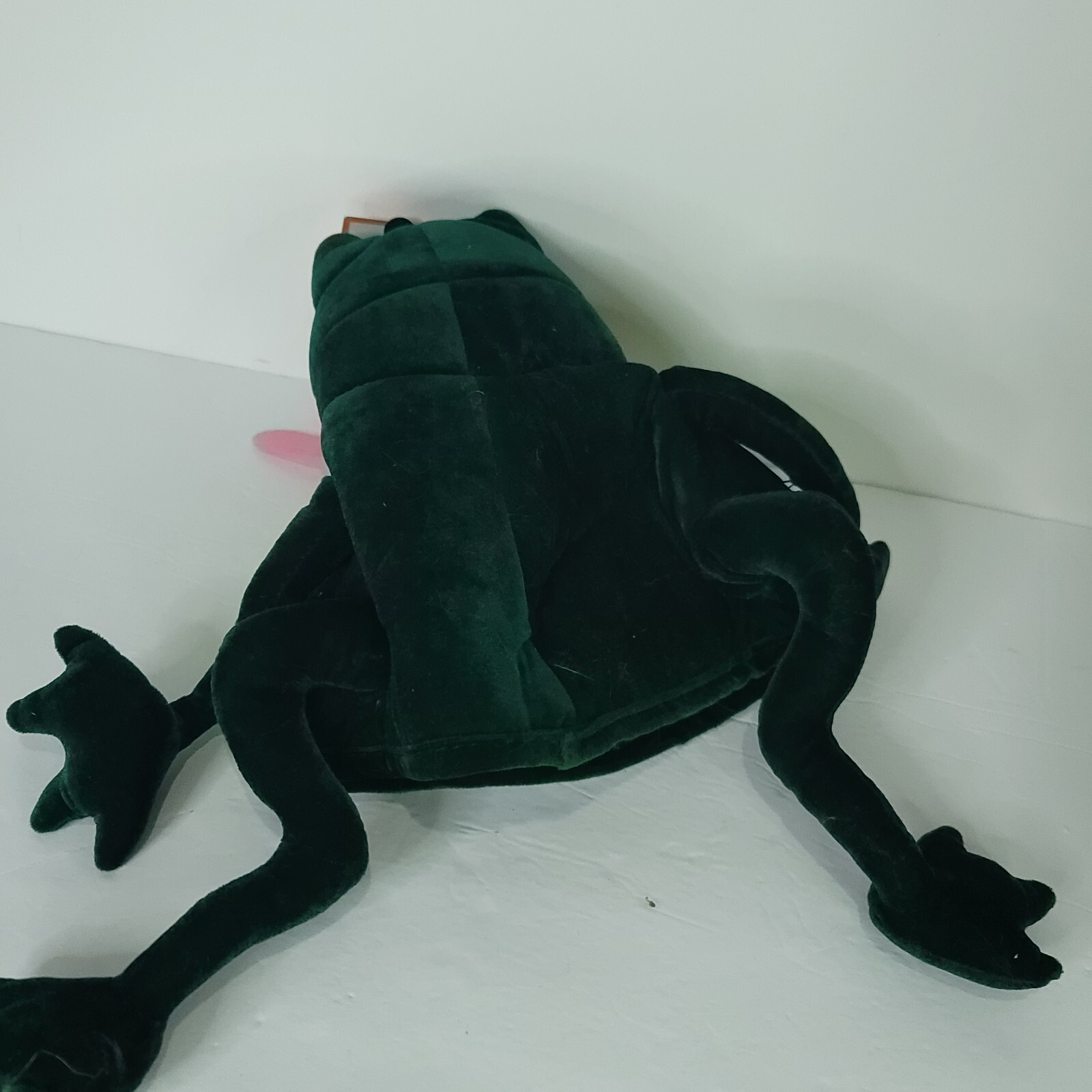 Cartoon Funny Adorable Plush Green Frog Hat Halloween Costume Dress Up ...