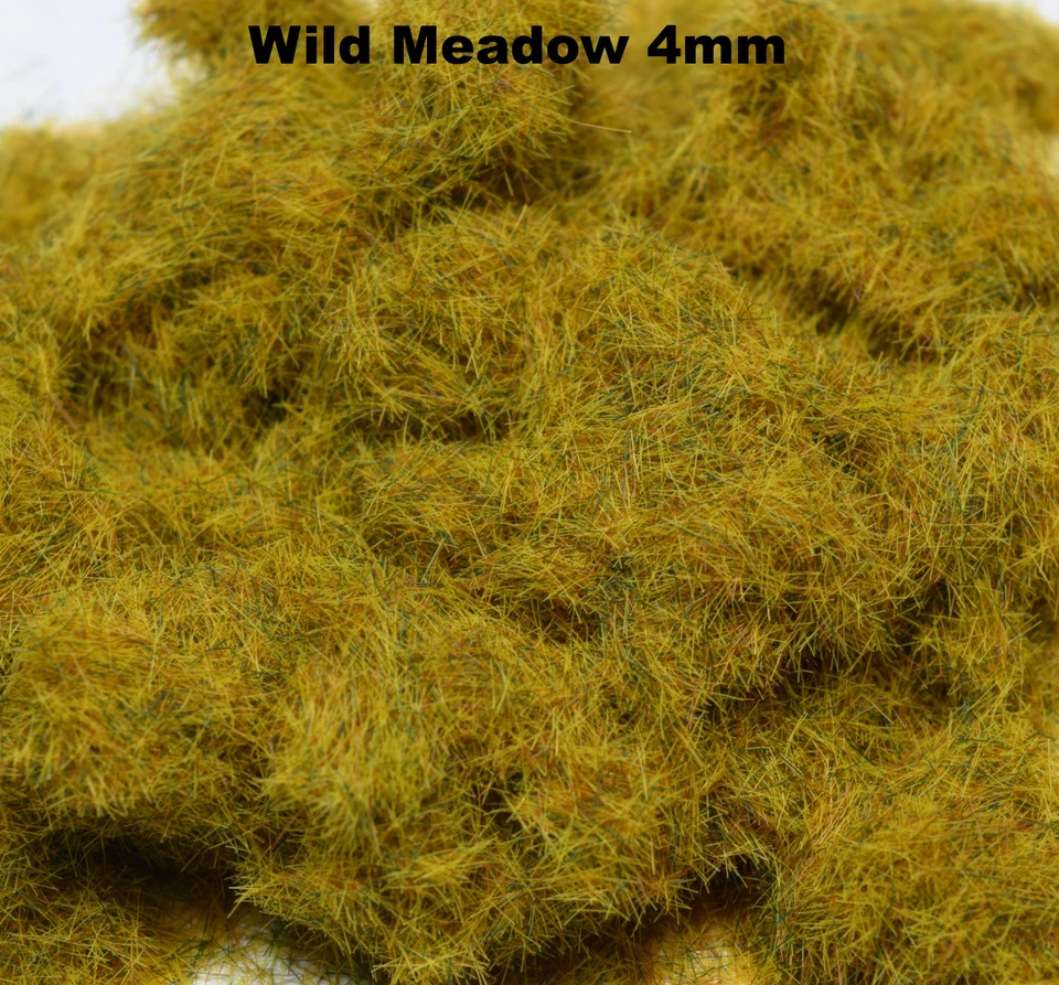 WWS 4mm SAUVAGE Meadow troupeau statique herbe hornby peco Chemin de fer