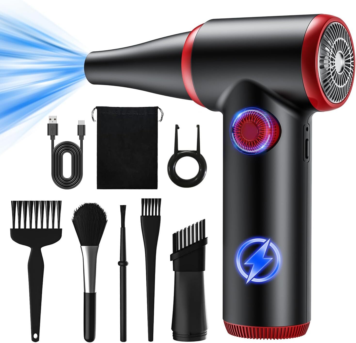 Aria Compressa Elettrica Professionale | Pulitore PC 100.500 Giri