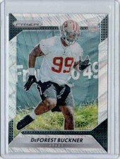2016 PANINI PRIZM PRIZMS BLUE WAVE #203 - DEFOREST BUCKNER RC #ED 053/149