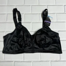 Bali Double Support Wire Free Comfort U Bra 38d Black 3820