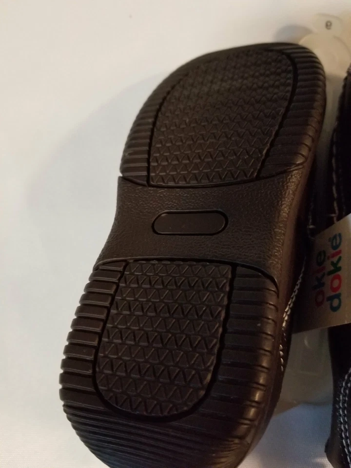 Okie Dokie brown slip on boy shoes in sizes 5, 6, and 9 - Image 3 of 3