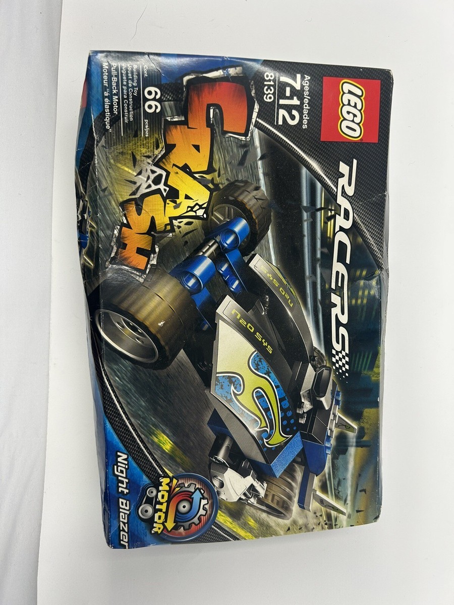 Lego WORLD RACERS Racing Set 8139 ~ Blue Flame Power NIGHT BLAZER