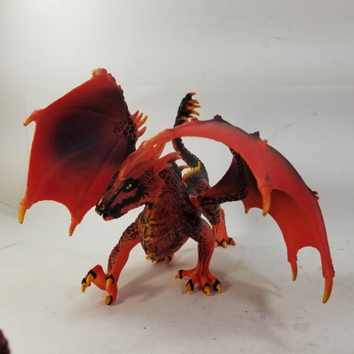 Schleich Eldrador Creatures Lava Dragon Toy Action Figure Figurine Red Orange