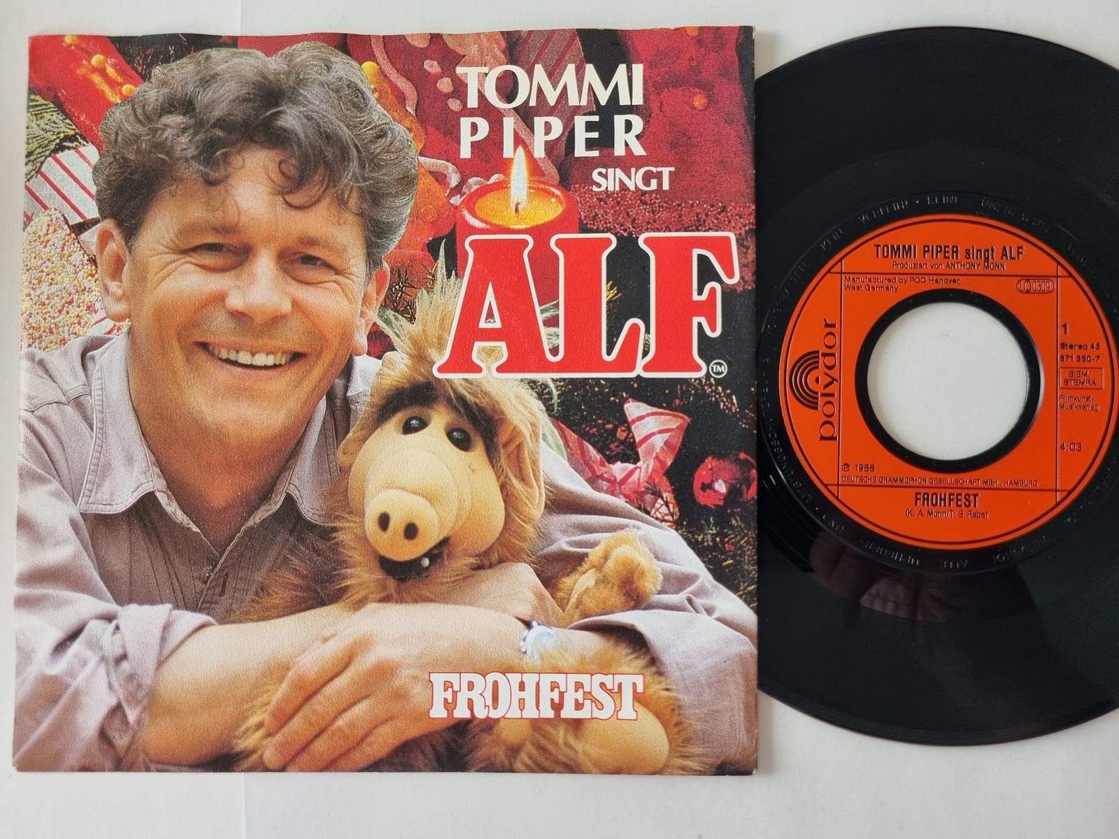 Tommi Piper singt Alf - Frohfest 7'' Vinyl Germany/ Christmas/ Weihnachten