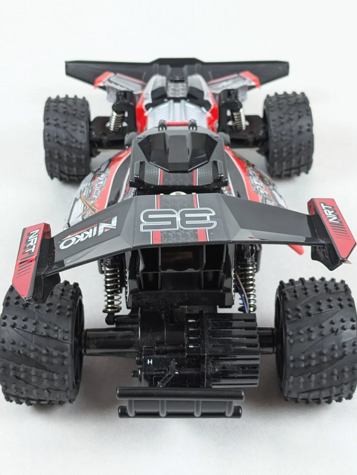 Vtg Nikko Remote Control Turbo Black Panther x2 1:10 Scale  - Image 4 of 4