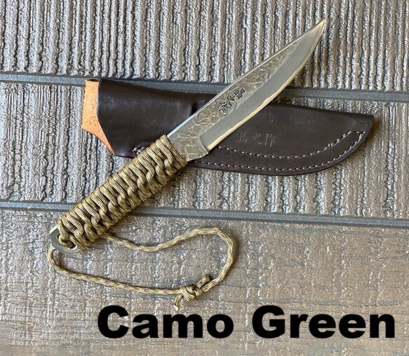 Full Tang Outdoor Forged Knife Paracord Handle w/Leather Sheath Full Tang Outdoor Forged Knife Paracord Handle w/Leather Sheath