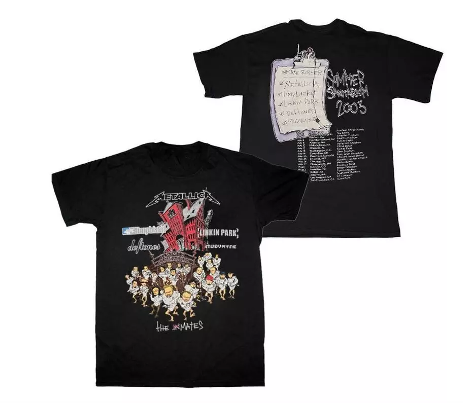 Metallica Summer Sanitarium 2003 Event Concert T-Shirt