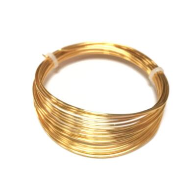 Kupfer Basteldraht gold emailliert 6 m Spule 0,8 mm dick