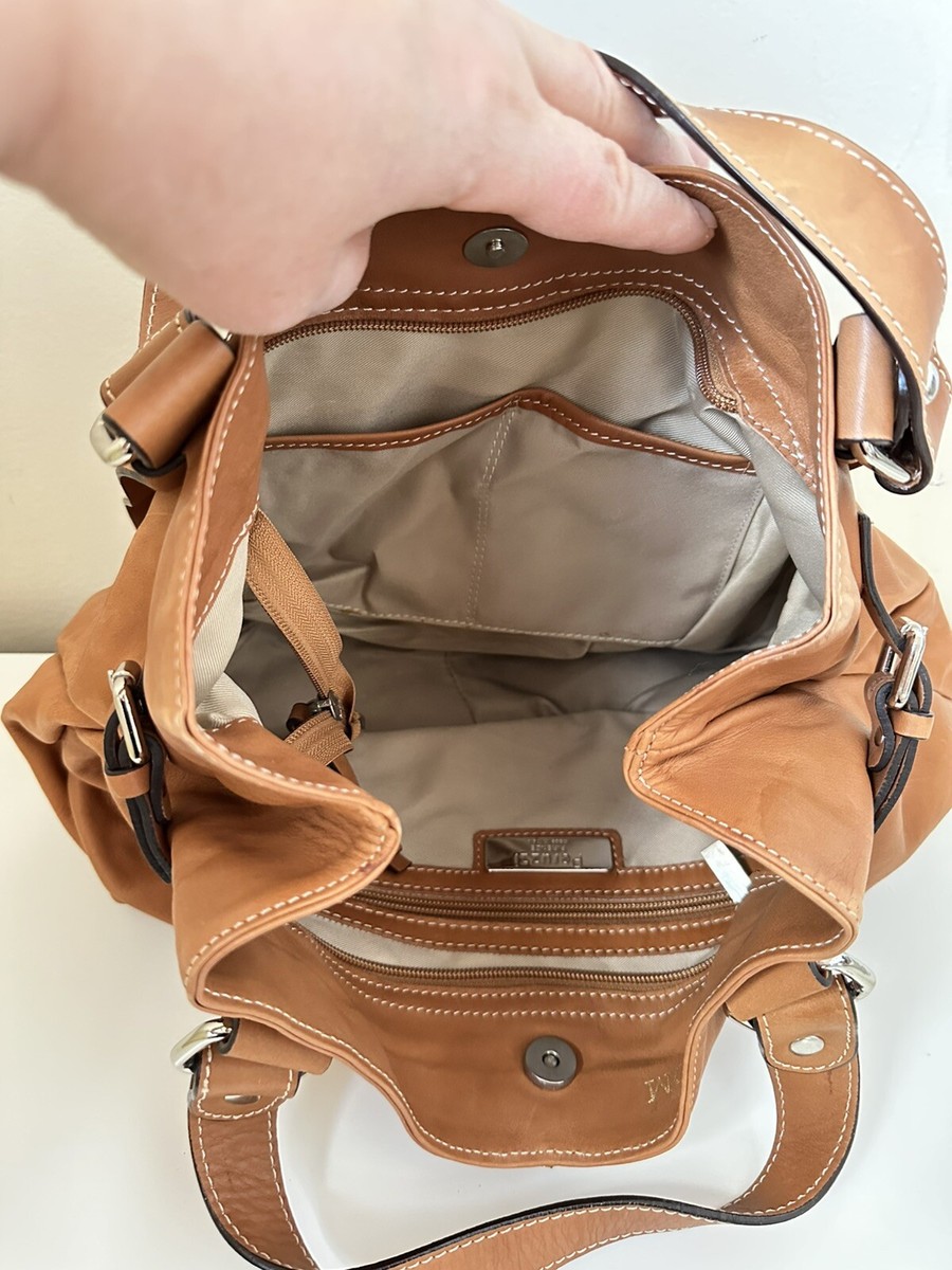 Vintage leather bag Peruzzi Florence Italy, Large with