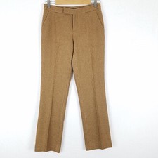 Vtg Lauren Ralph Lauren Wool Angora Herringbone Tan Straight Leg Pants Women 2P
