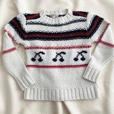   KIDS  Bonpoint Cherry Fair Isle Sweater, size 8 years