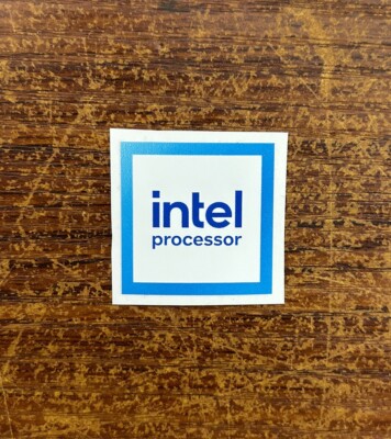 1x Intel Processor Desktop / Laptop Sticker Label (NEW) | eBay
