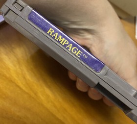 Rampage (Nintendo NES, 1988) Authentic Cleaned Tested Working