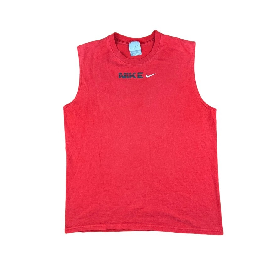 Nike silver tag y2k 2000s vintage sleeveless t-shirt men's large