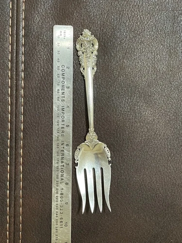 Wallace Grande Baroque Sterling Silver  Serving Fork