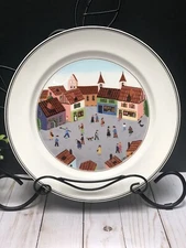 VILLEROY & BOCH DESIGN NAÏF LAPLAU #4 ~ Village Plaza Dinner Plate ~ EXCELLENT!