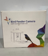 Smart Bird Feeder w Camera Solar Powered 1080P HD AI Identify Wild Bird Feeder