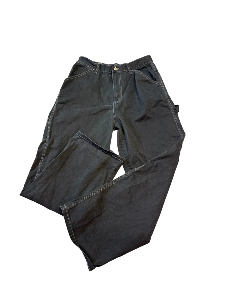 Vintage Y2K Route 66 carpenter jeans Pants junior Black Wash Size 13/14 - Image 4 of 4