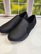 Linodes Unisex Synthetic Leather Slip On Tap Shoe Dance Shoes for Women Men 9.5