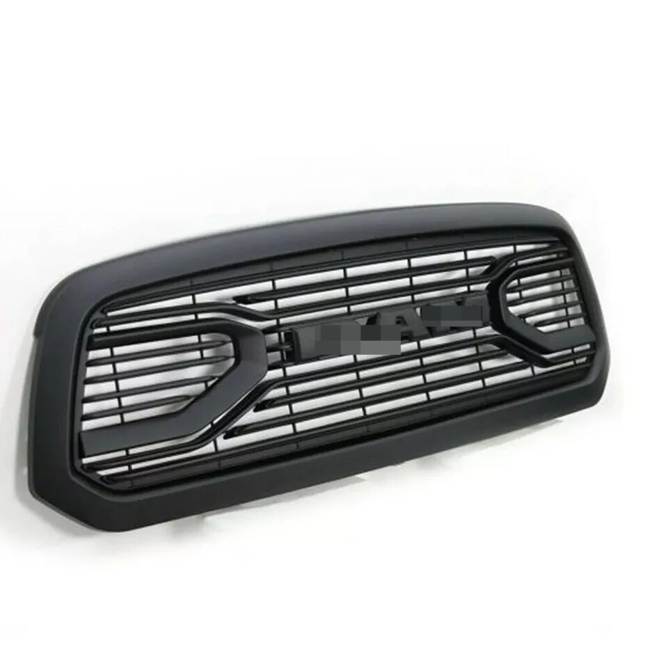 Matte Black Front Bumper Grille For 2013-2018 RAM 1500 - Big Horn Style, Upper Insert, Durable Plastic
