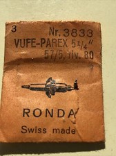 Vufe Parex Calibre  57 80 Balance Staff  New Unused Stock Free Postage.