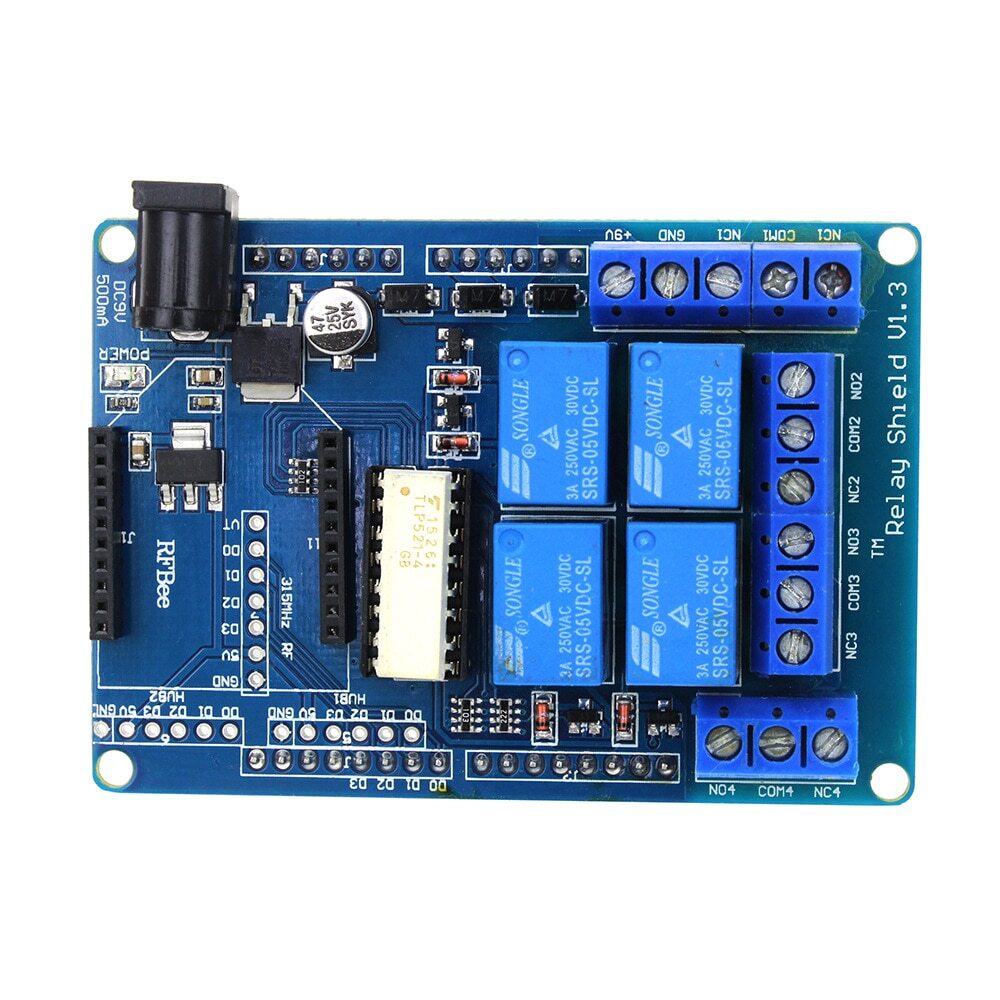 4CH 4 Channel 5V Relay Module Extension Board Shield V1.3 Compatible R3 Xbee  315 | eBay