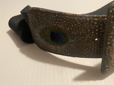 Lee Sands Hawaii Genuine Peacock & Pheasant Feathers Belt s  display picture 1