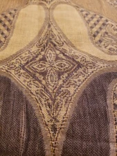 Pashmina Finished Firenze Italia Jewel Tones Paisley Fringe Shawl/Scarf