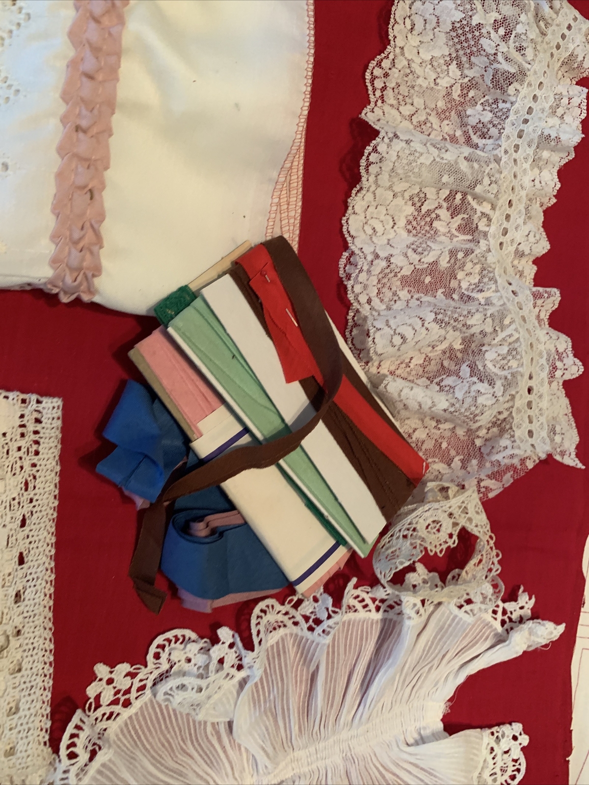 Antique Vintage Lace Trim LARGE LOT Sewing Craft Dolls lace lot G eBay