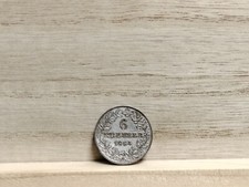 1854 6 Kreuzer Free Imperial City of Frankfurt German States Billon Coin