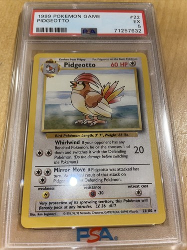 Pidgeotto graded PSA 5 for sale on eBay