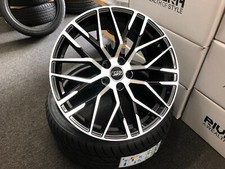 19" Audi R8 S-line Style Black Pol alloy wheels 235/35/19 Michelin tyres A3 S3