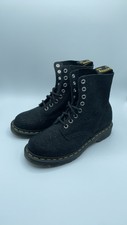 dr martens black glitter pascal