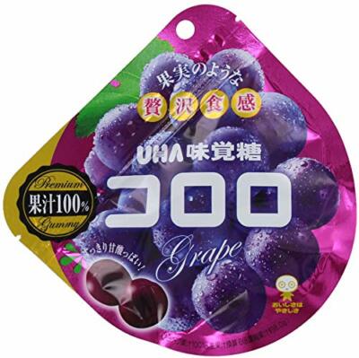 UHA - Kororo Fruit Juice Gummy - Grape Flavor (48g x 6) Sweets Snacks JAPAN