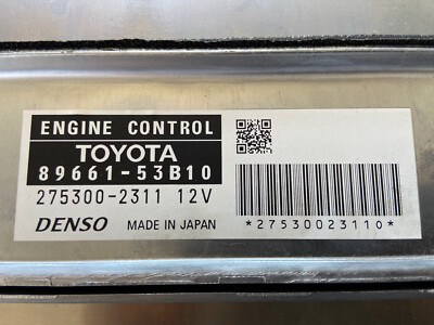 2007 2008 LEXUS IS250 ENGINE COMPUTER MODULE ECU 89661-53B10