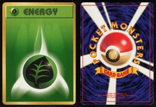 GRASS ENERGY BASE SET POKEMON JAPANESE 1996 MP