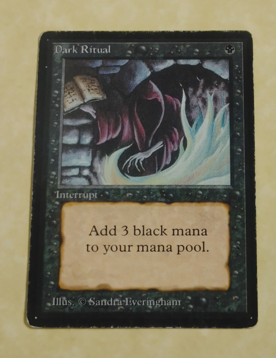 DARK RITUAL MPHP -- Limited Edition Beta MTG -- See Photos