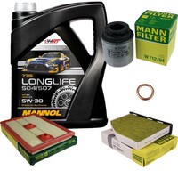 Mann Inspektionspaket 5L Mannol Longlife 5W-30 FüR VW Sharan 1.4 TSI Jetta