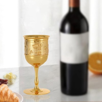 European Gold Goblet Wine Cup Goblet Trinkbecher Weinglas Tasse für Bar