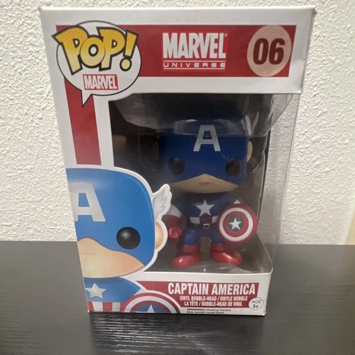 Funko Pop! Vinyl Marvel Universe Captain America #06 Bobblehead Figure