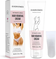 Hair Removal Cream for Women: Fast Painless Depilatory for Bikini Pubic Legs Arm