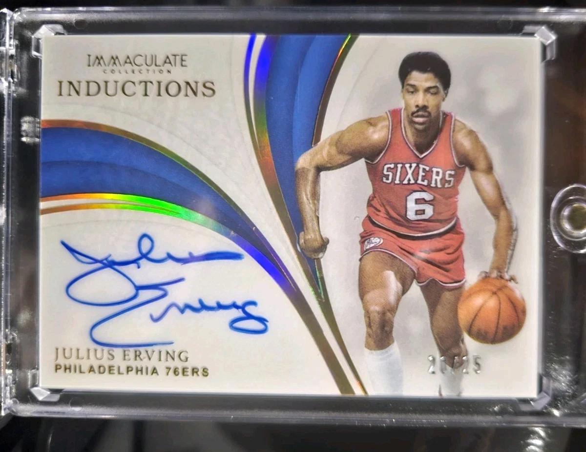 Julius Erving Philadelphia 76ers Basketball Autographed Sports