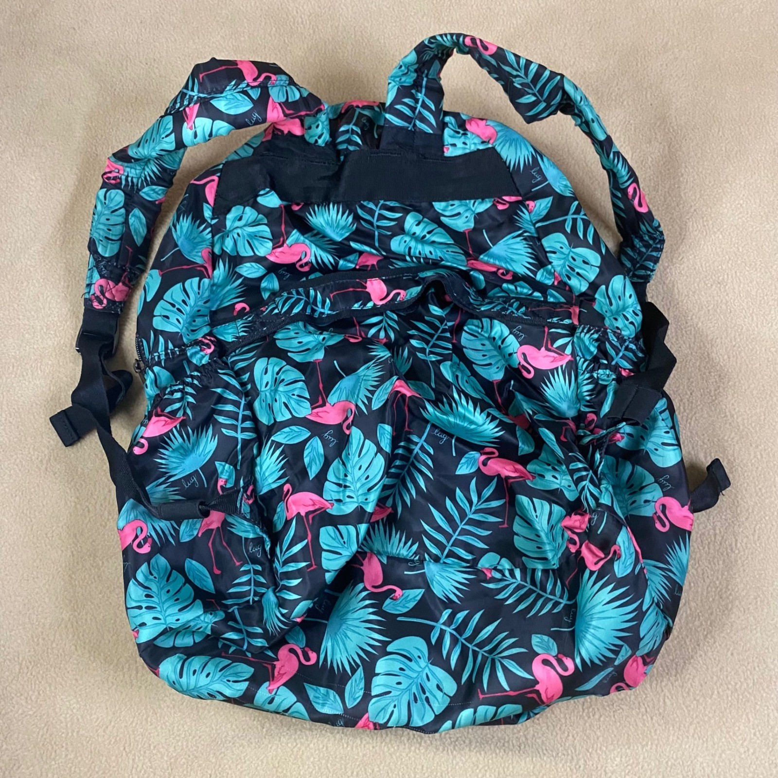 Lug Puddle Jumper Packable Backpack Flamingo Blac… - image 4