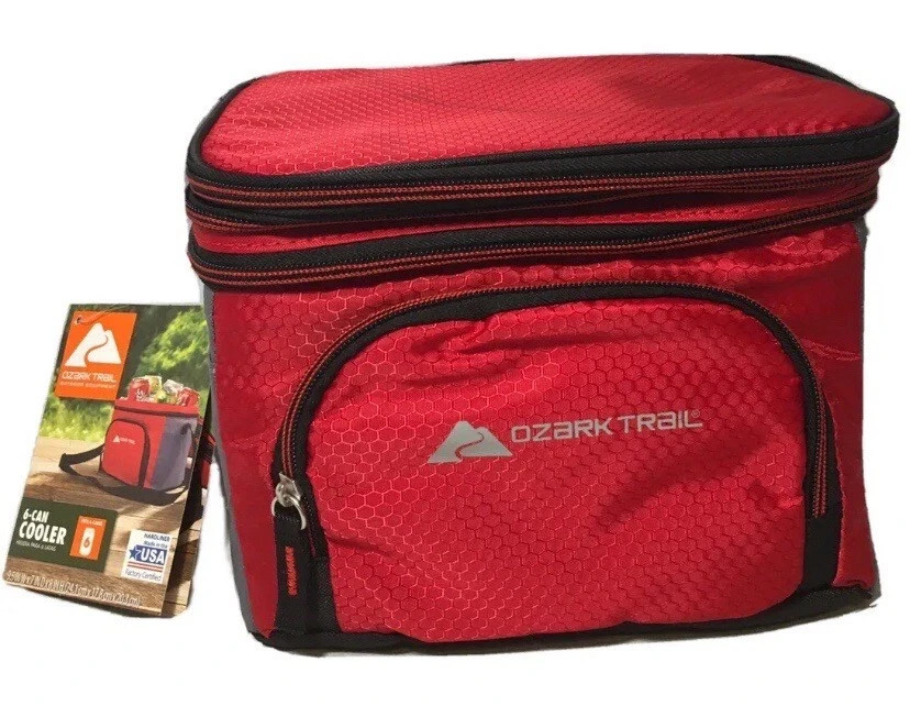W/3 Pocket Soft Shell, Red, Shoulder Strap