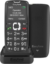 Easyfone Prime-A6 Sim-Free Easy-to-Use 4G Mobile Phone for Seniors, GSM Big But